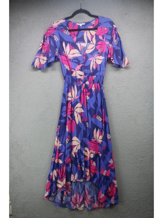 Abel The Label Dresses & Skirts - Abel the Label Anthropologie Flutter Sleeve Hi Lo Maxi Dress-Size XS-Beachy-BOHO